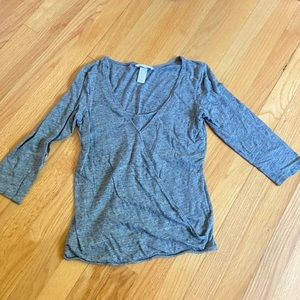 H&M Mama Nursing Top Gray Size Small